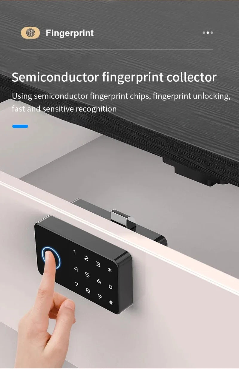 Smart Fingerprint Cabinet Lock Keyless Door Lock