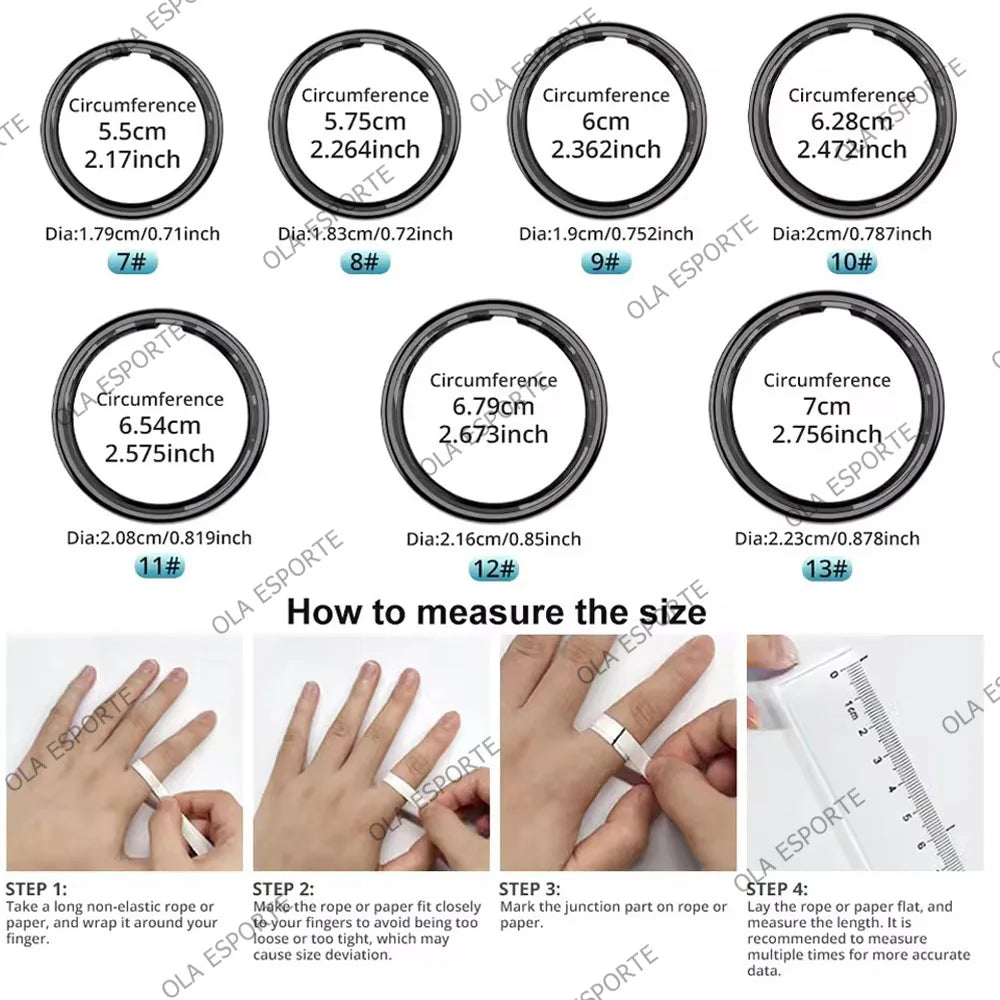 Smart Ring with Display Screen Health Tracker