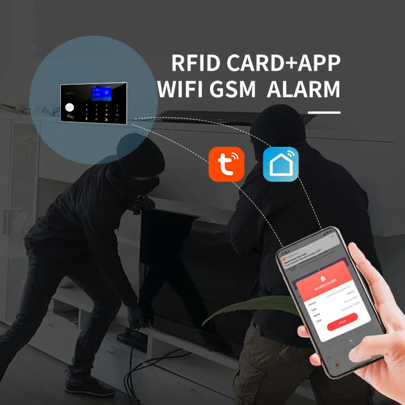 Smart Alarm System WiFi GSM Home Security Kit