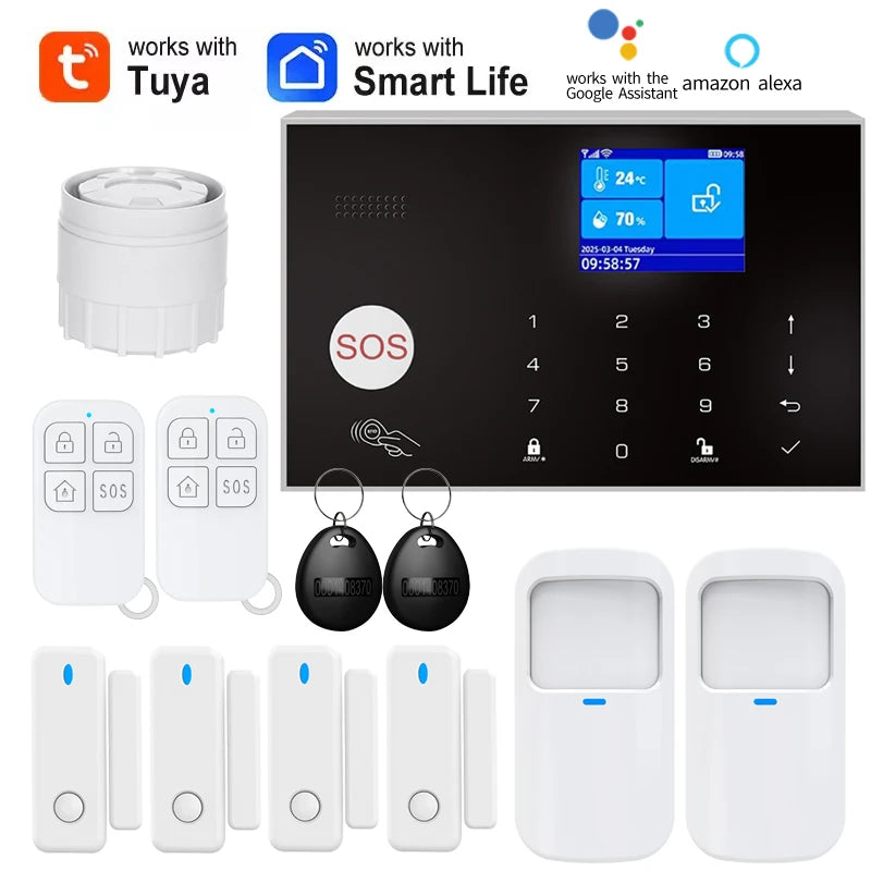 Home Alarm System WiFi GSM Security Sensor Kit