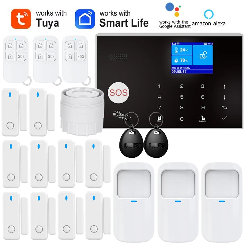 Home Alarm System WiFi GSM Security Sensor Kit