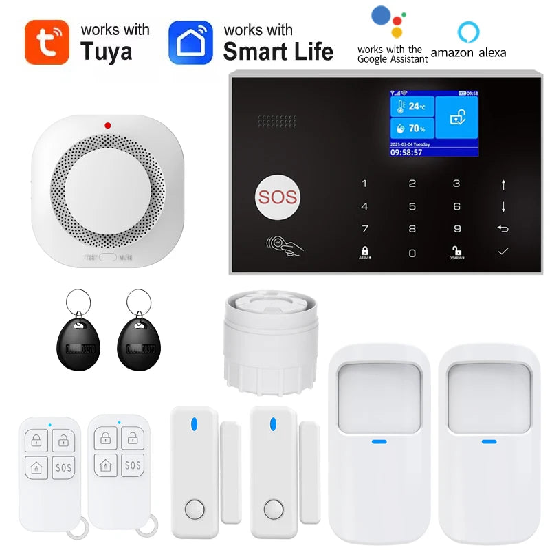 Home Alarm System WiFi GSM Security Sensor Kit