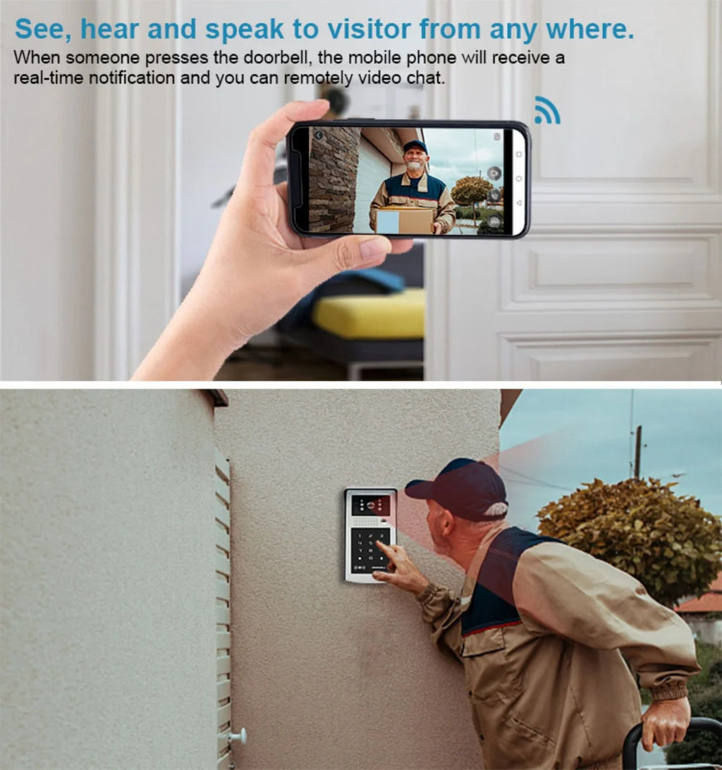Smart Video Doorbell 1080P WiFi Camera Intercom