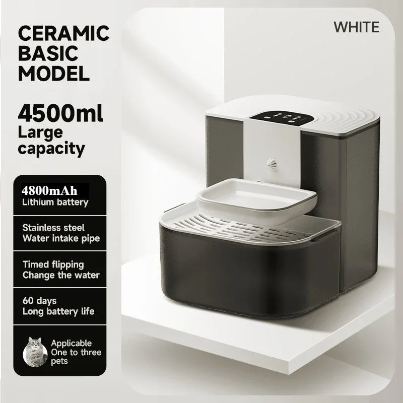 Smart Pet Water Dispenser 4.5L Automatic Fountain