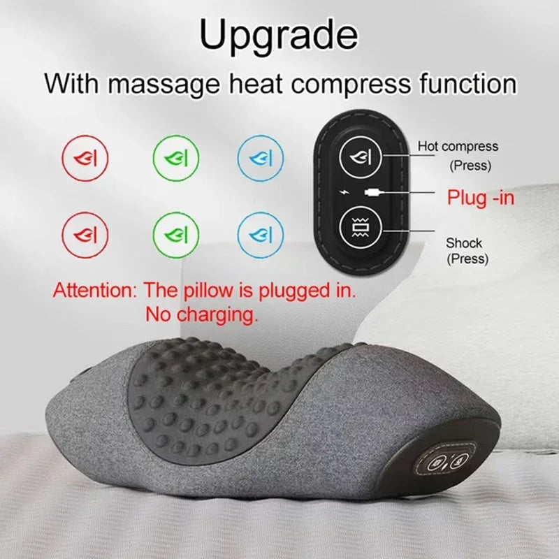 Neck Massager Pillow Electric Heating Support