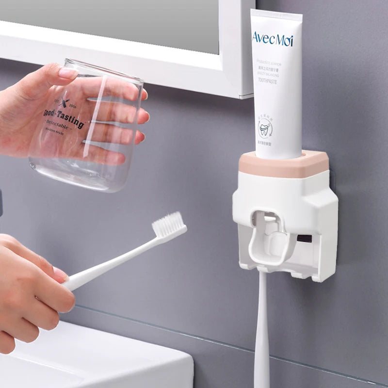 Automatic Toothpaste Dispenser Wall Mount Holder