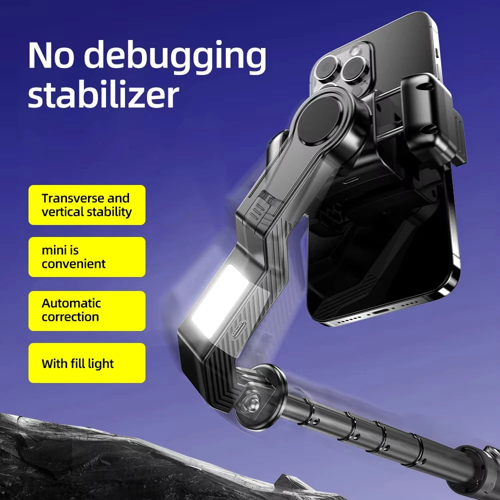 Phone Gimbal Stabilizer Selfie Stick Tripod Remote