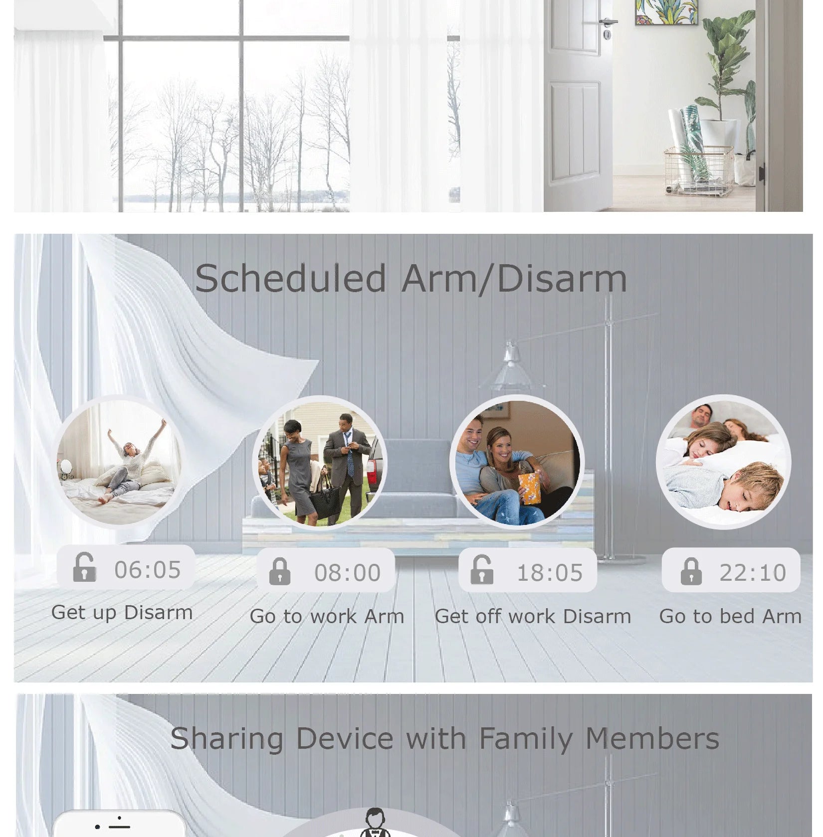 Home Alarm System WiFi GSM Security Sensor Kit