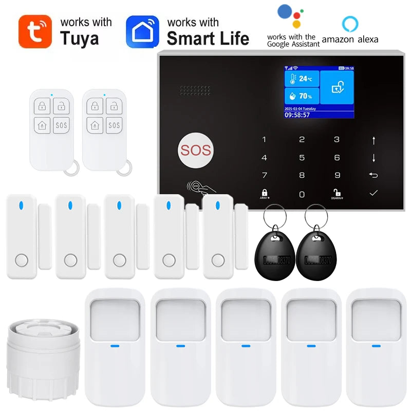 Home Alarm System WiFi GSM Security Sensor Kit