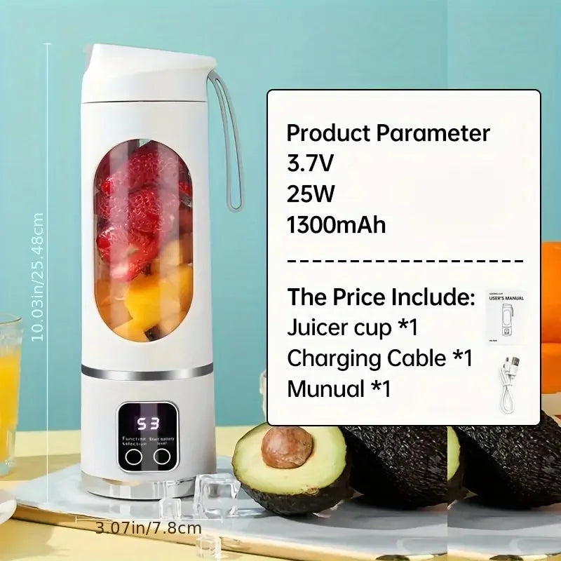 Portable Juicer Blender USB Rechargeable Smoothie Maker