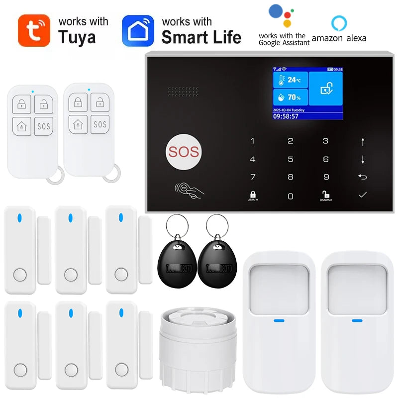 Home Alarm System WiFi GSM Security Sensor Kit