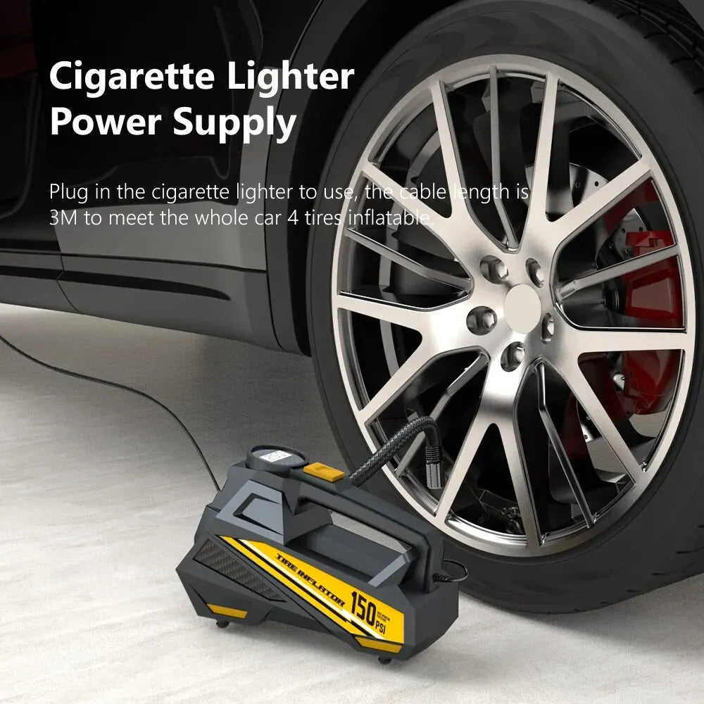 Car Air Pump 12V 150PSI Electric Tire Inflator