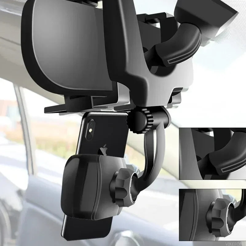Car Phone Holder Rearview Mirror GPS Mount Stand