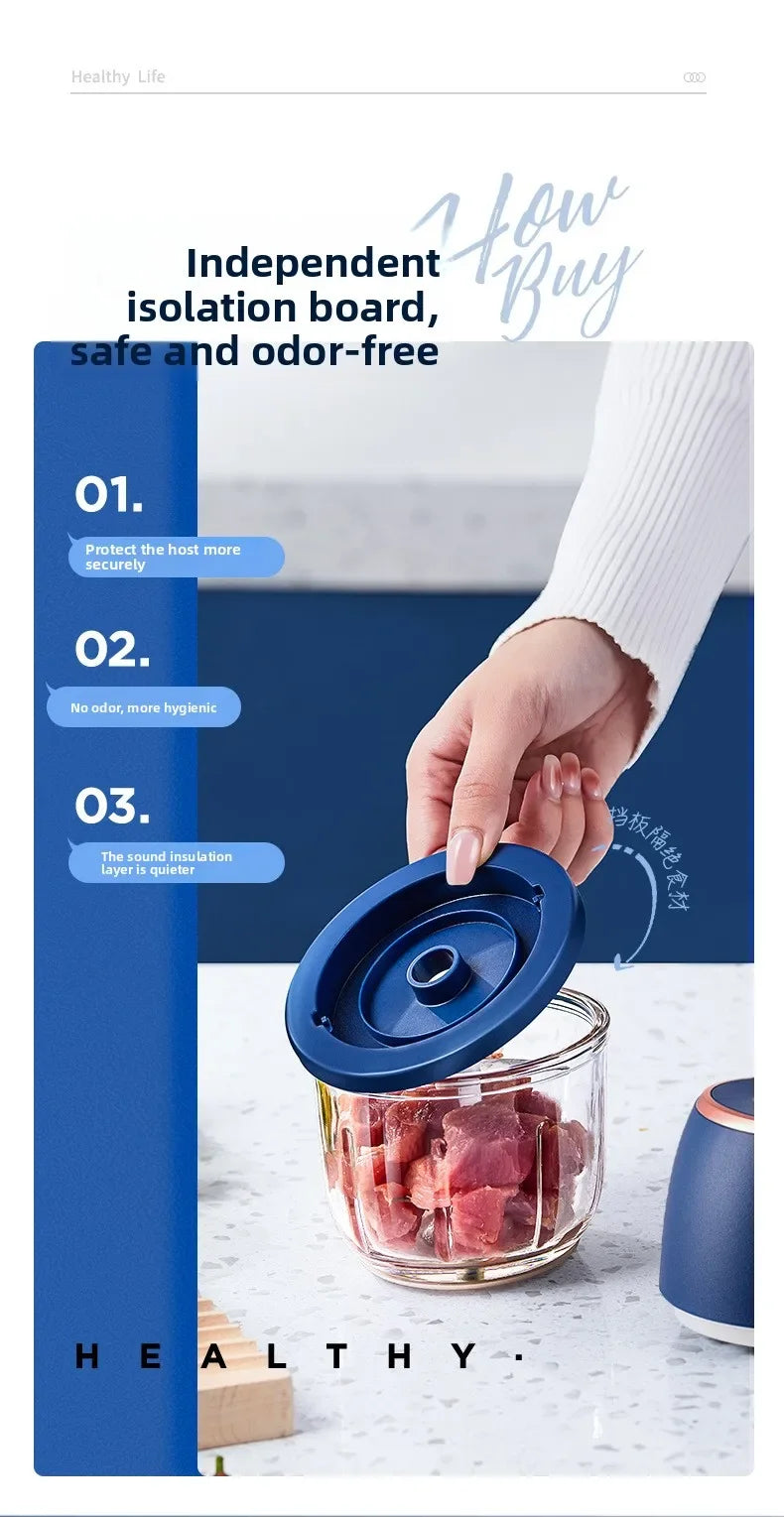 Electric Food Chopper 350ML USB Meat Grinder