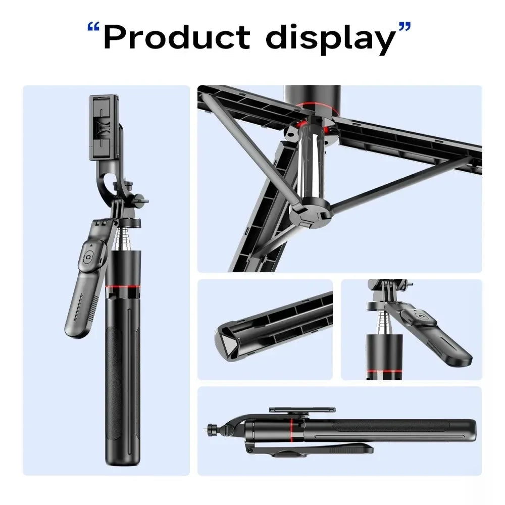 Selfie Stick Tripod 1.7M Bluetooth Remote Fill Light