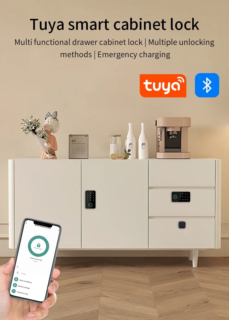 Smart Fingerprint Cabinet Lock Keyless Door Lock