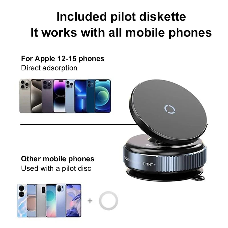 Car Phone Holder Magnetic Suction Cup 360° Rotatable