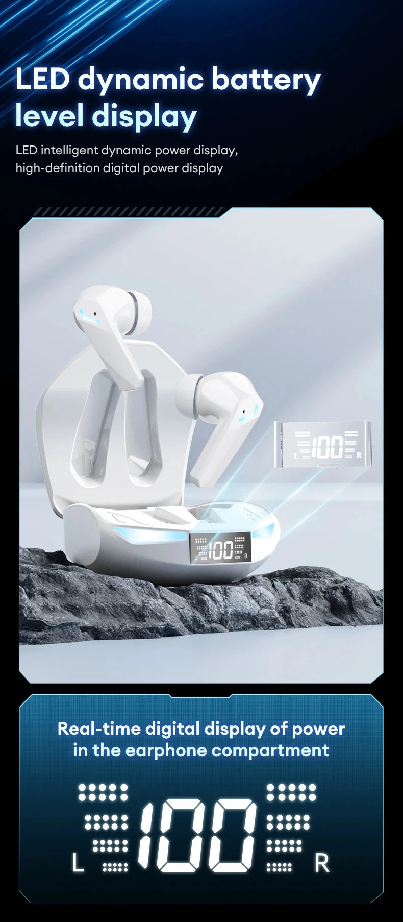 Wireless Bluetooth Earbuds XT53 Gaming Headset
