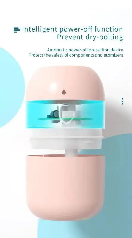 Mini Air Humidifier USB Aroma Diffuser LED Lamp