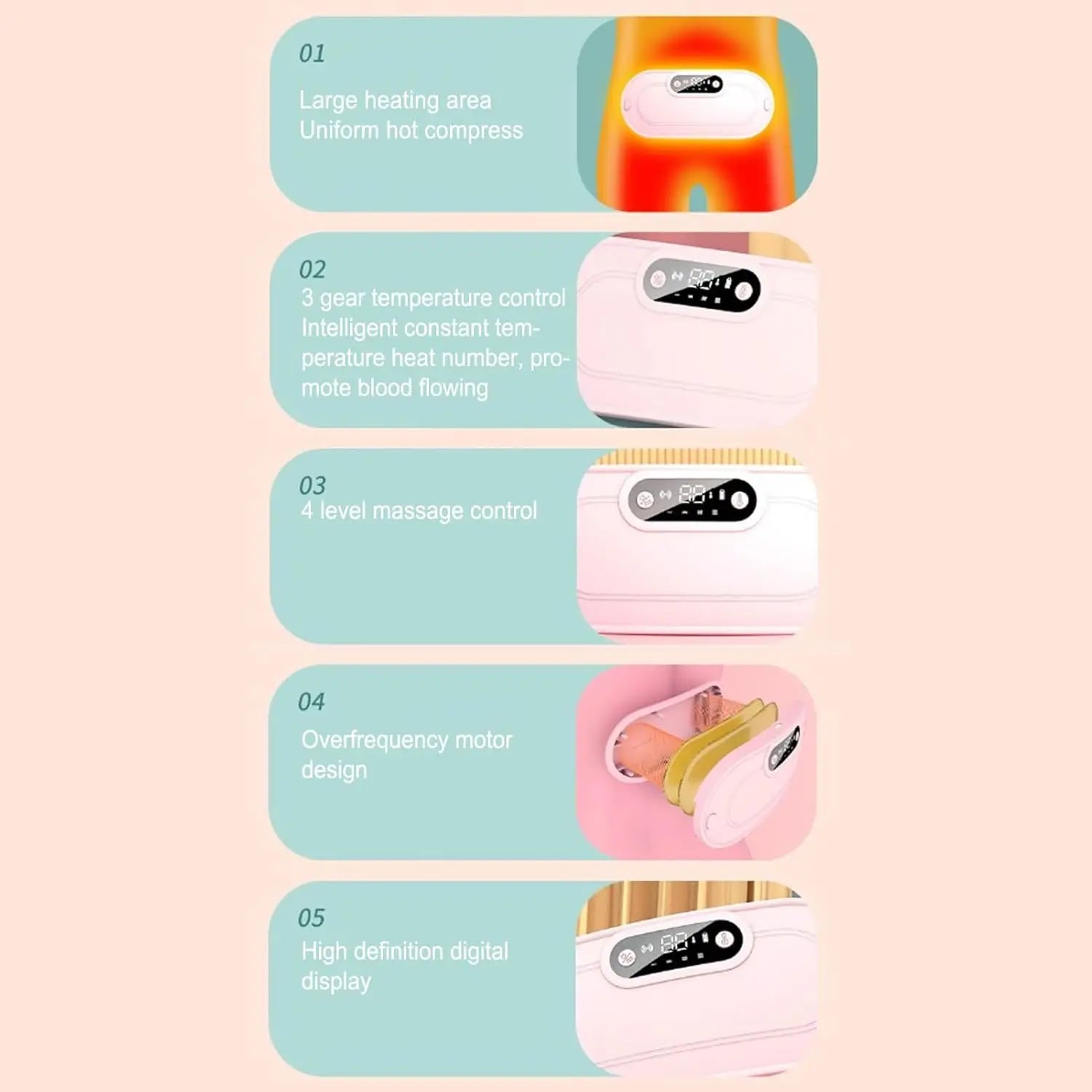 Menstrual Heating Pad 5000mAh Cordless Heat Belt