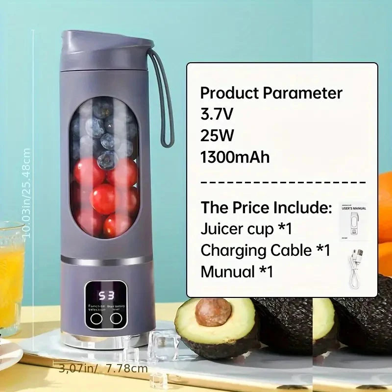 Portable Juicer Blender USB Rechargeable Smoothie Maker