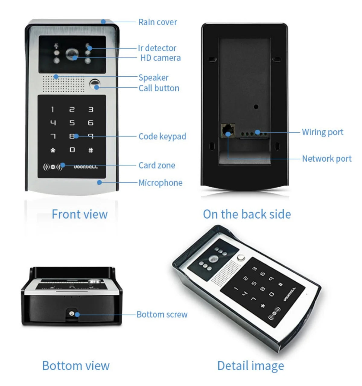 Smart Video Doorbell 1080P WiFi Camera Intercom