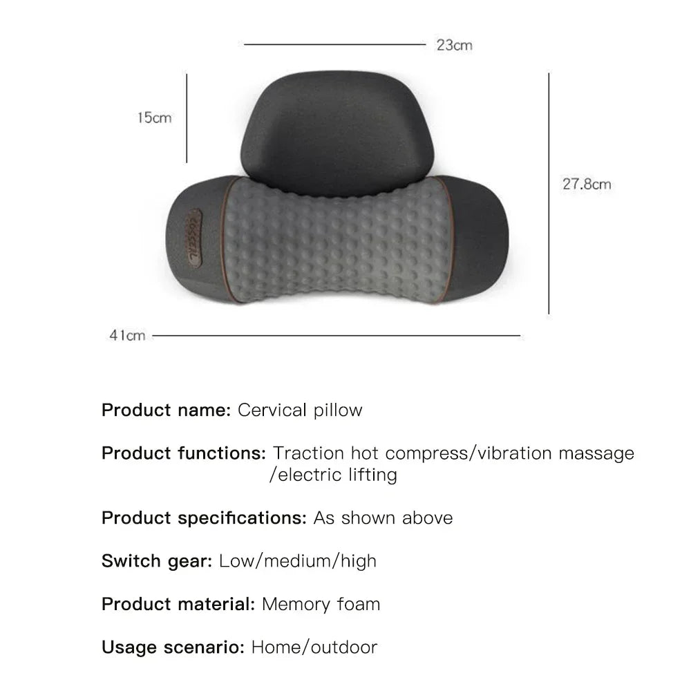 Neck Massager Pillow Electric Heating Support