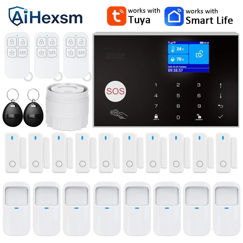 Home Alarm System WiFi GSM Security Sensor Kit