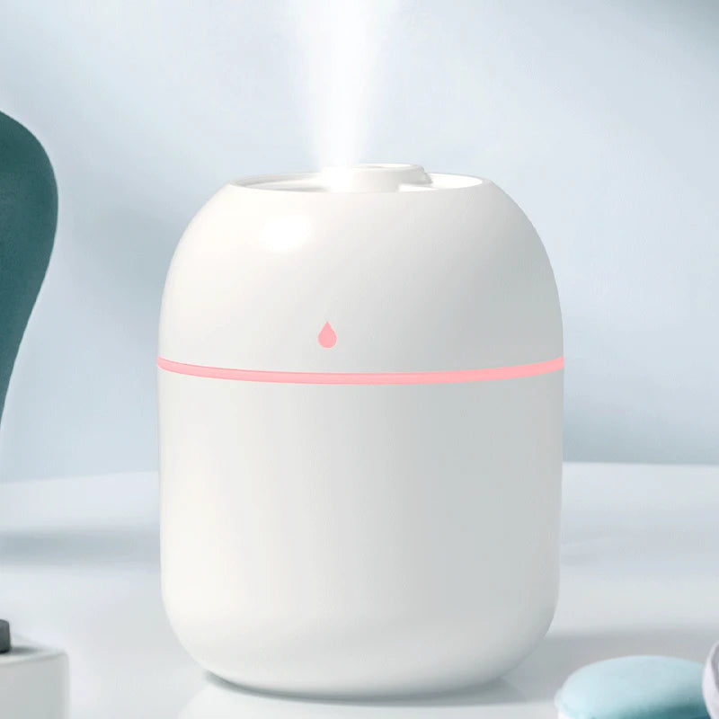 Mini Air Humidifier USB Aroma Diffuser LED Lamp