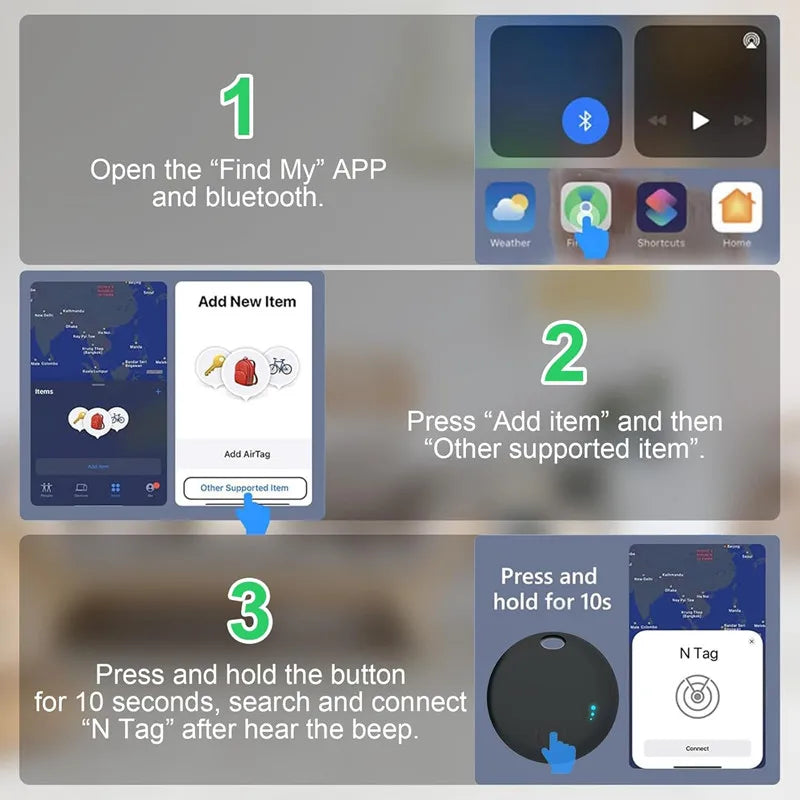 Bluetooth Tracker Tag Smart Luggage Finder Device