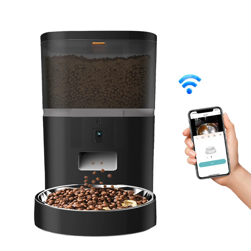 Smart Pet Feeder 4L Camera Automatic Food Dispenser