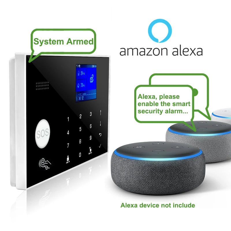 Smart Alarm System WiFi GSM Home Security Kit