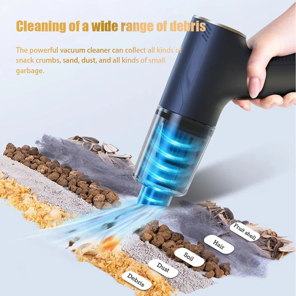 Car Vacuum Cleaner 98000Pa Powerful Wireless