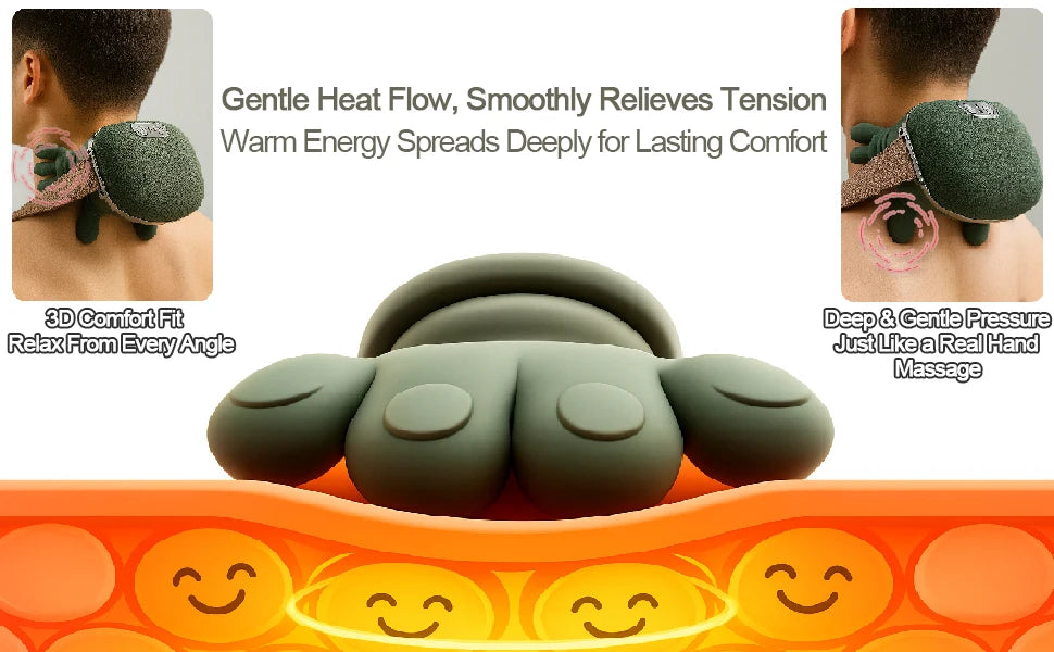 Neck Massager Electric Deep Kneading Muscle Relax