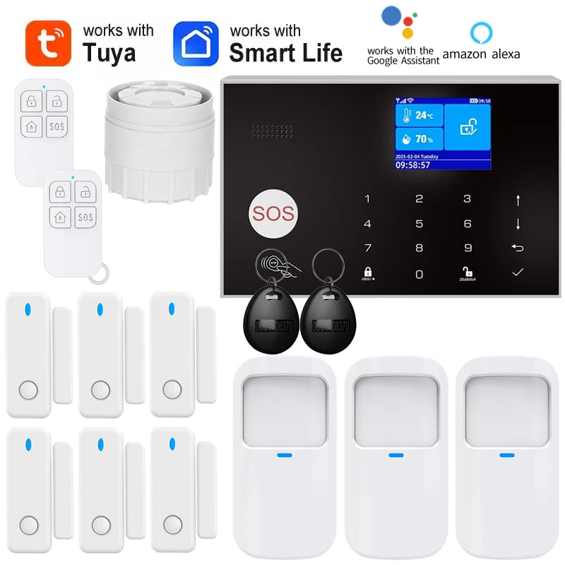 Home Alarm System WiFi GSM Security Sensor Kit