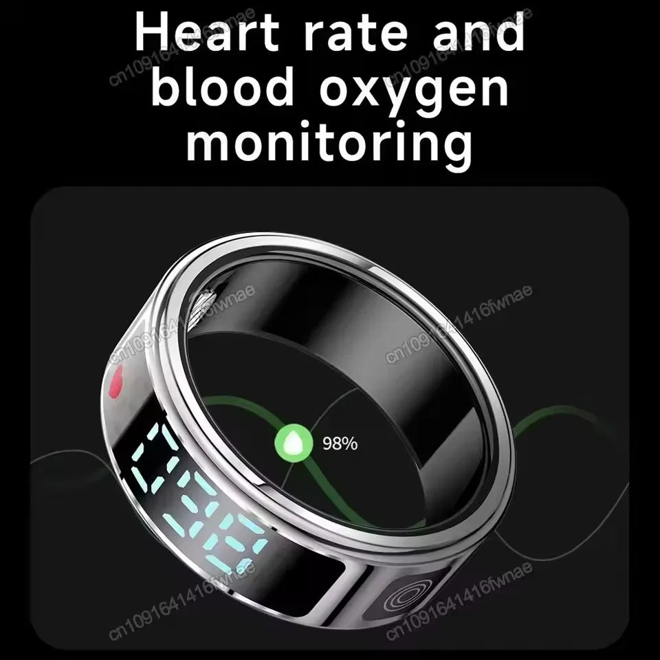 Smart Ring With Display Screen Health Tracker