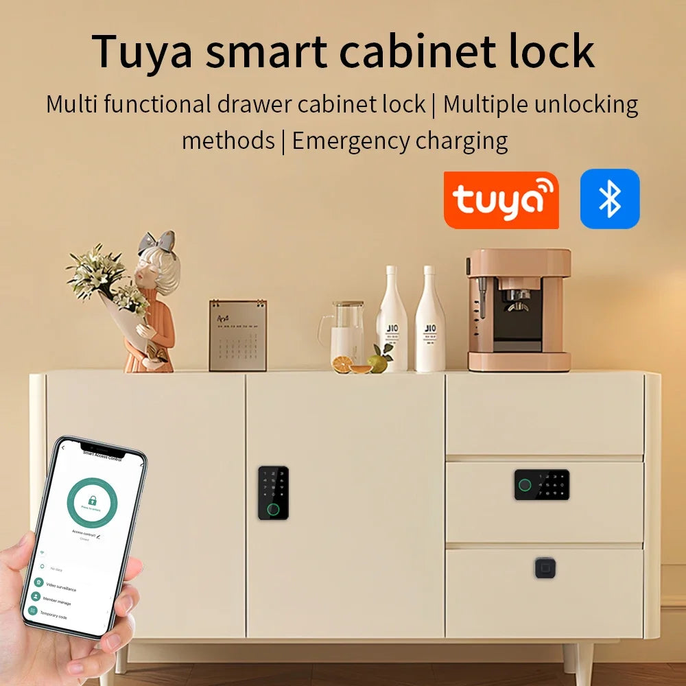 Smart Fingerprint Cabinet Lock Keyless Door Lock