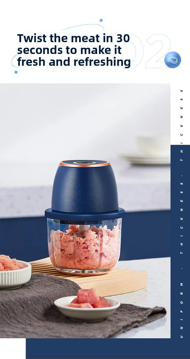 Electric Food Chopper 350ML USB Meat Grinder