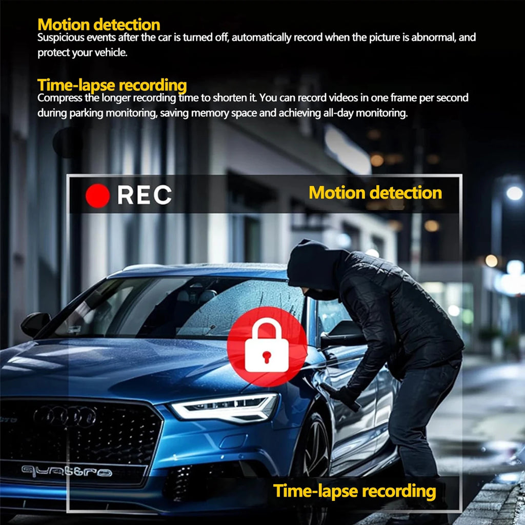 4 Channel Dash Cam WiFi FHD 1080P Car DVR Recorder