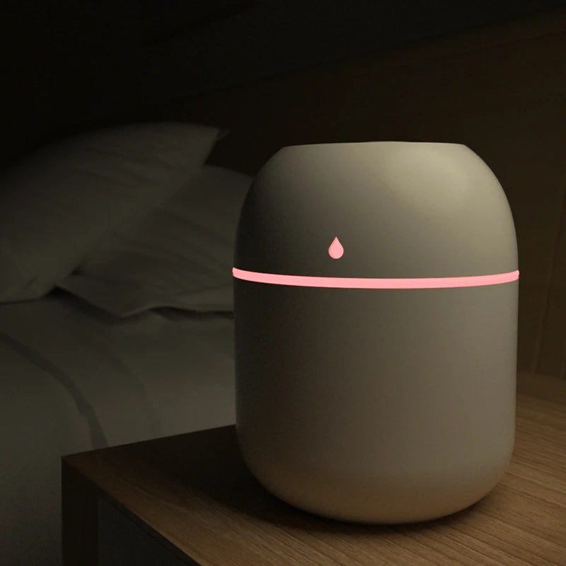 Mini Air Humidifier USB Aroma Diffuser LED Lamp