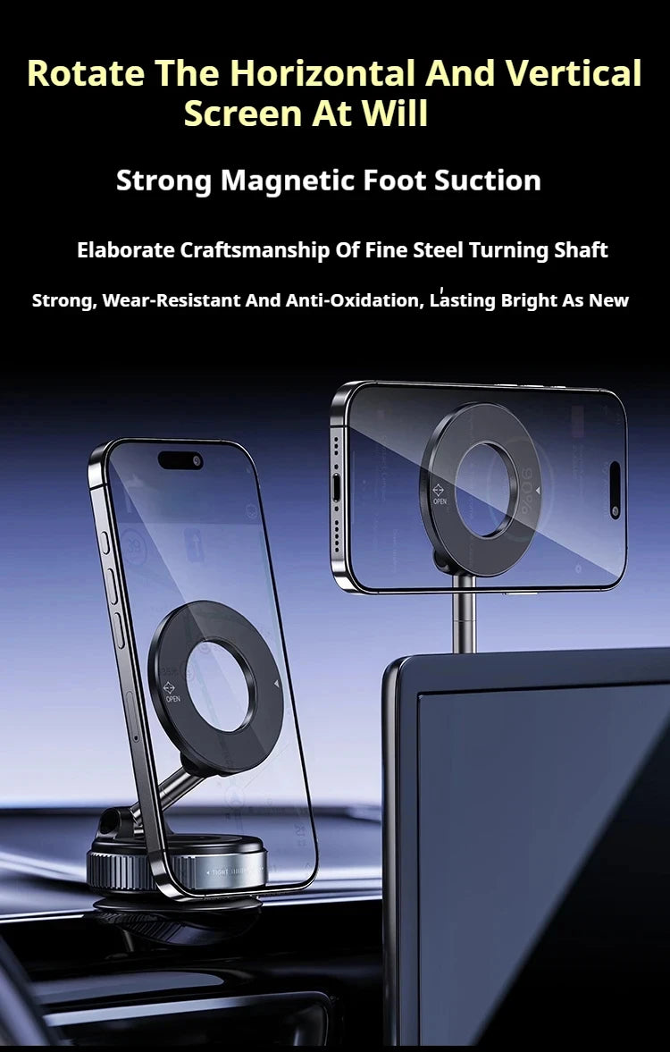 Car Phone Holder Magnetic Suction Cup 360° Rotatable