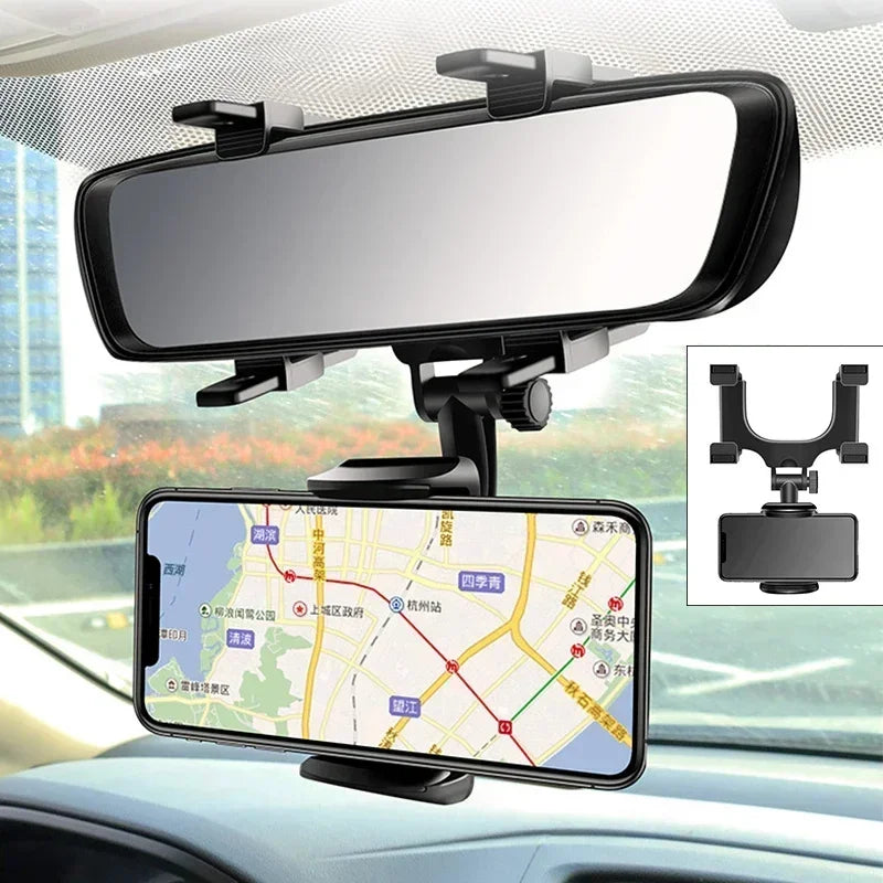 Car Phone Holder Rearview Mirror GPS Mount Stand