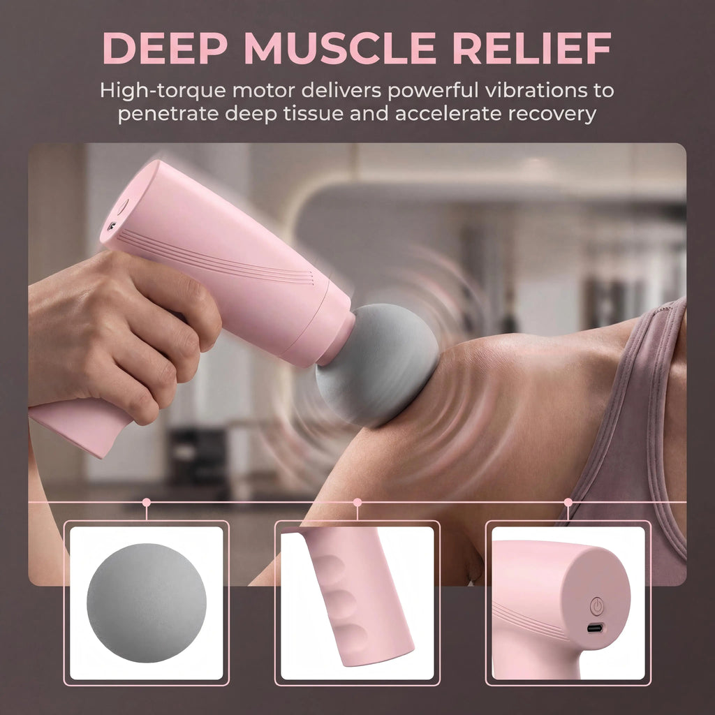 Massage Gun Portable Mini Deep Tissue Muscle Massager
