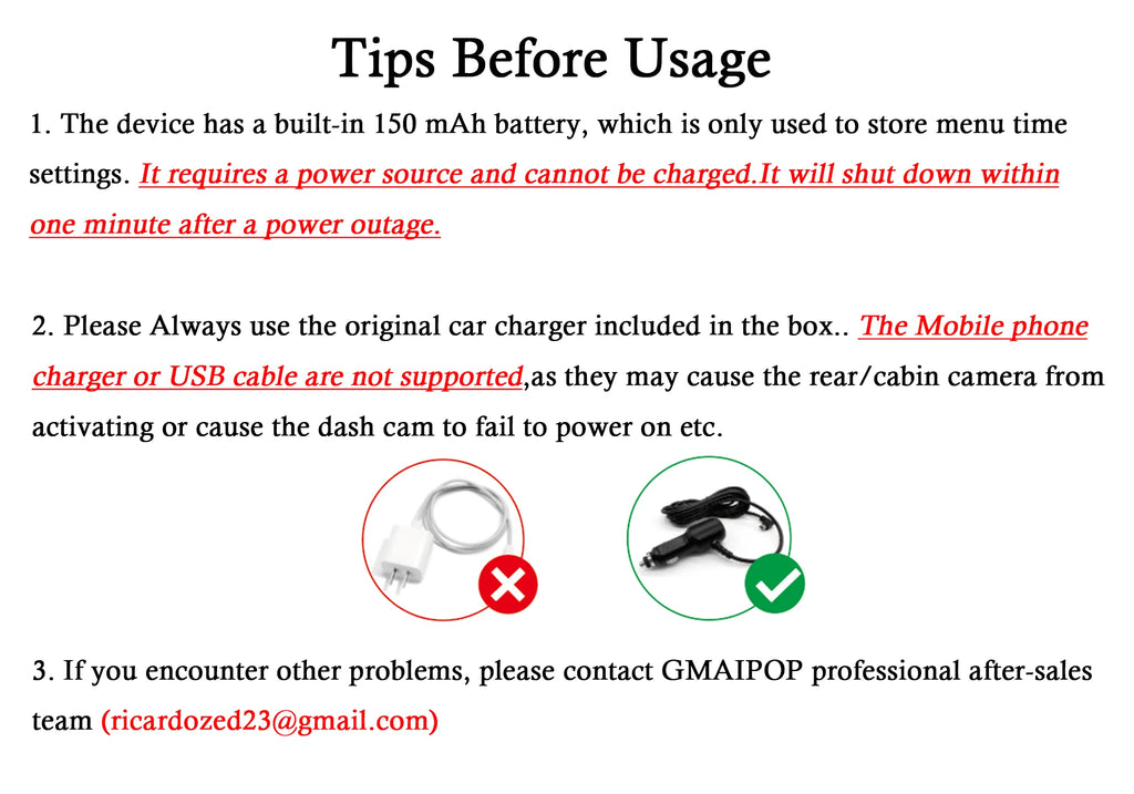 4 Channel Dash Cam WiFi FHD 1080P Car DVR Recorder