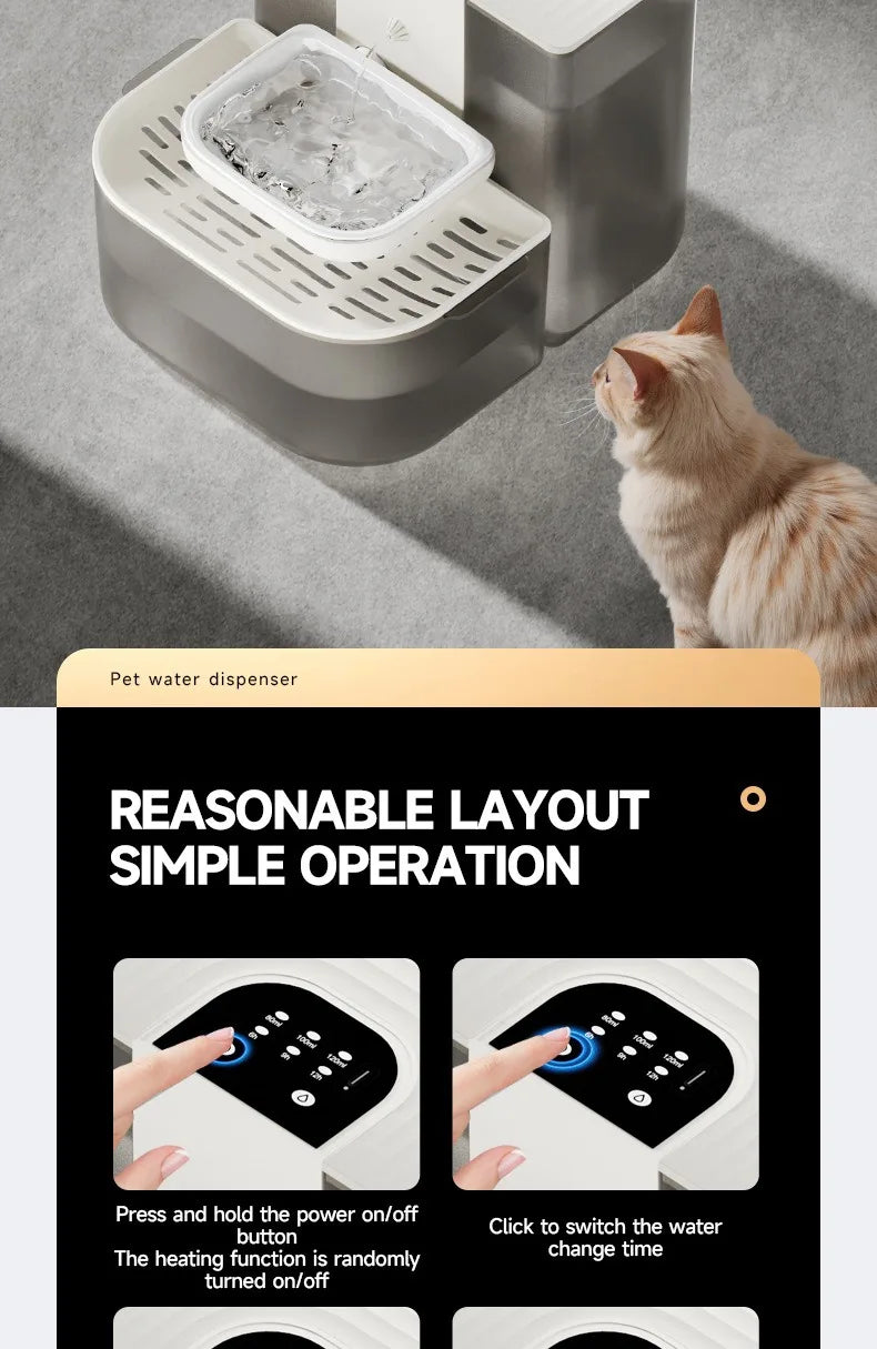 Smart Pet Water Dispenser 4.5L Automatic Fountain