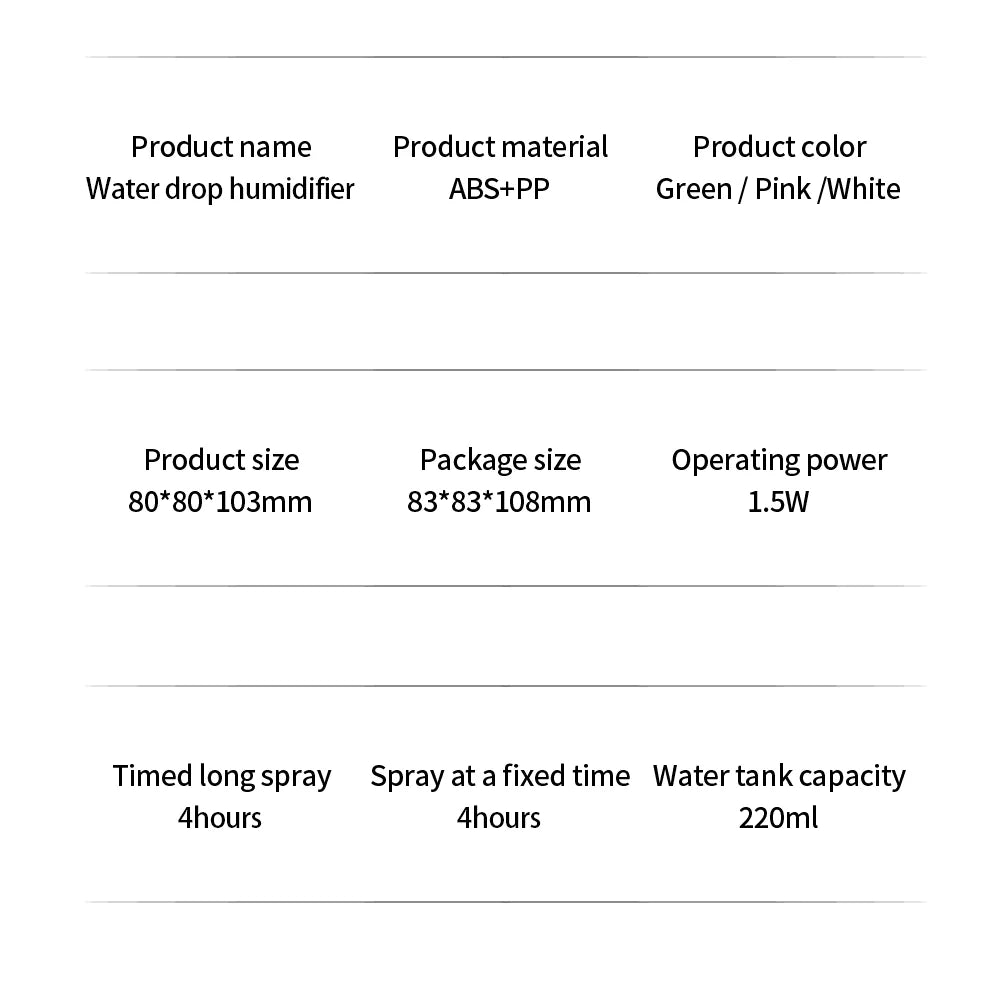 Mini Air Humidifier USB Aroma Diffuser LED Lamp