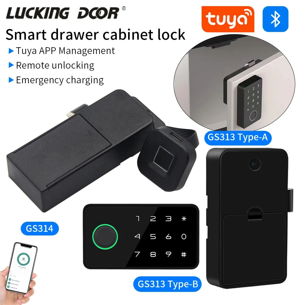 Smart Fingerprint Cabinet Lock Keyless Door Lock