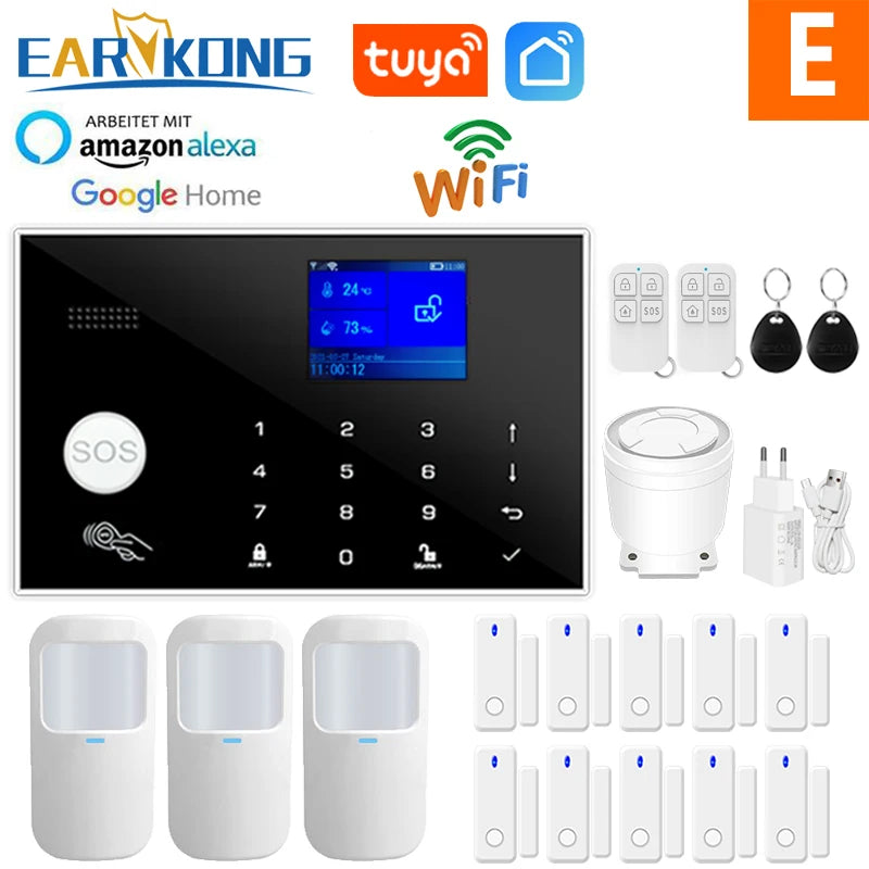 Smart Alarm System WiFi GSM Home Security Kit