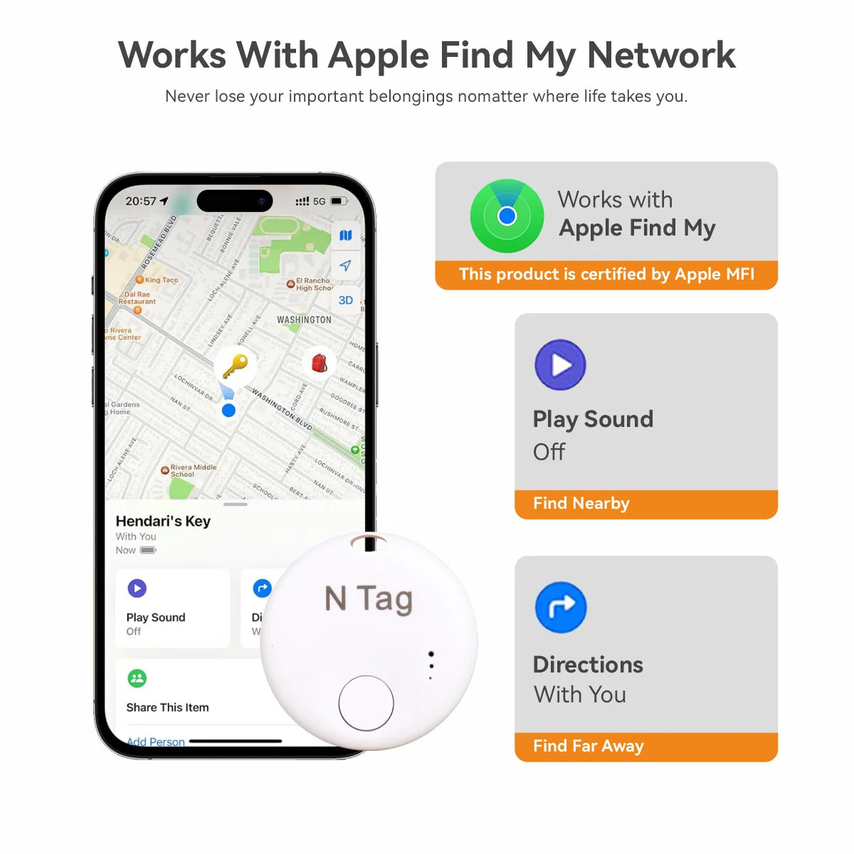 Bluetooth Tracker Tag Smart Item Finder Locator
