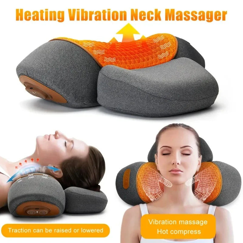 Neck Massager Pillow Electric Heating Support
